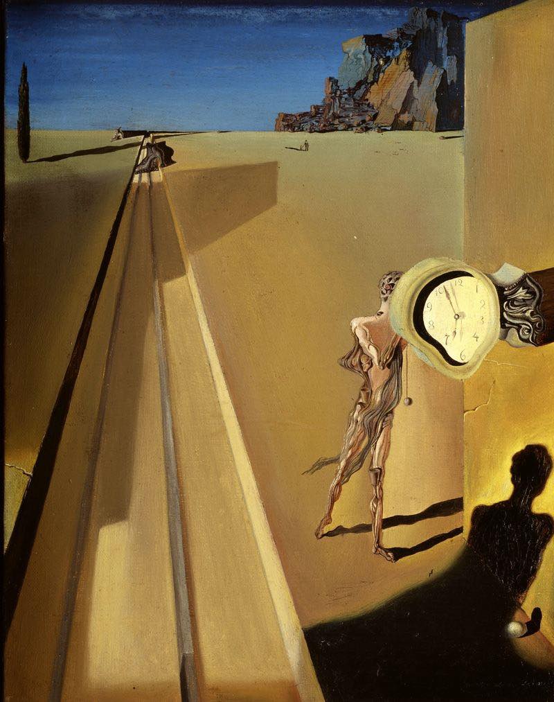 Salvador Dalí. Premature Ossification of a Railway Station. 1931.