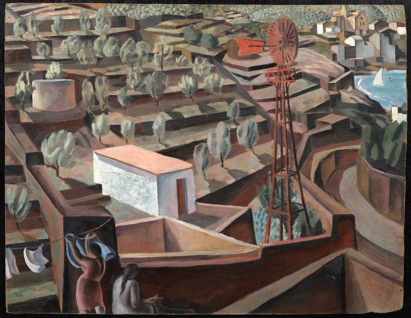 Salvador Dalí. The Mill. Cadaqués Landscape. 1923.